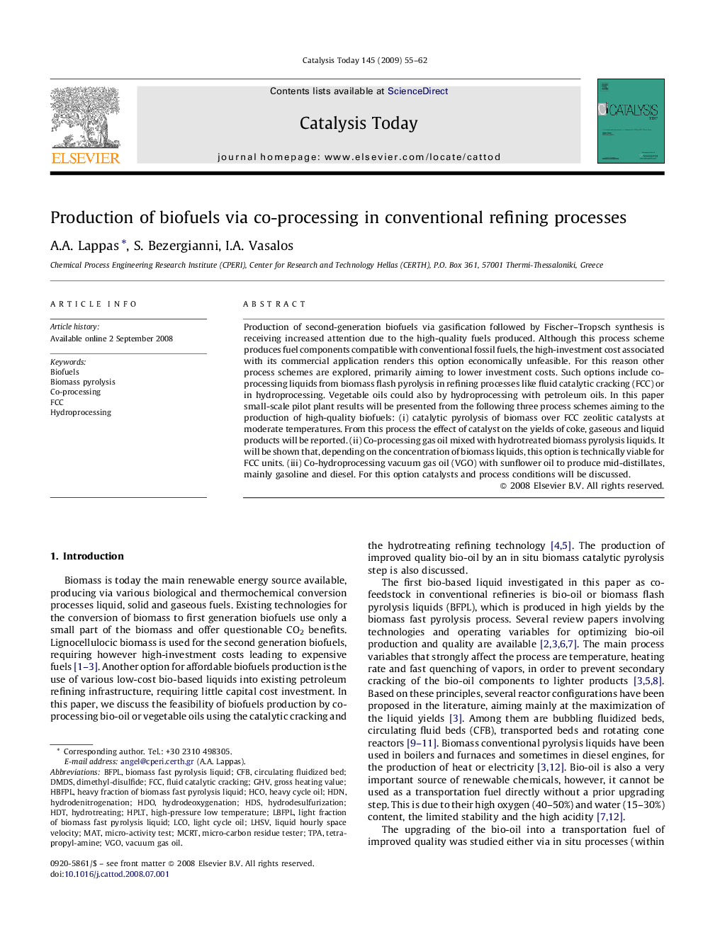 Production of biofuels via co-processing in conventional refining processes