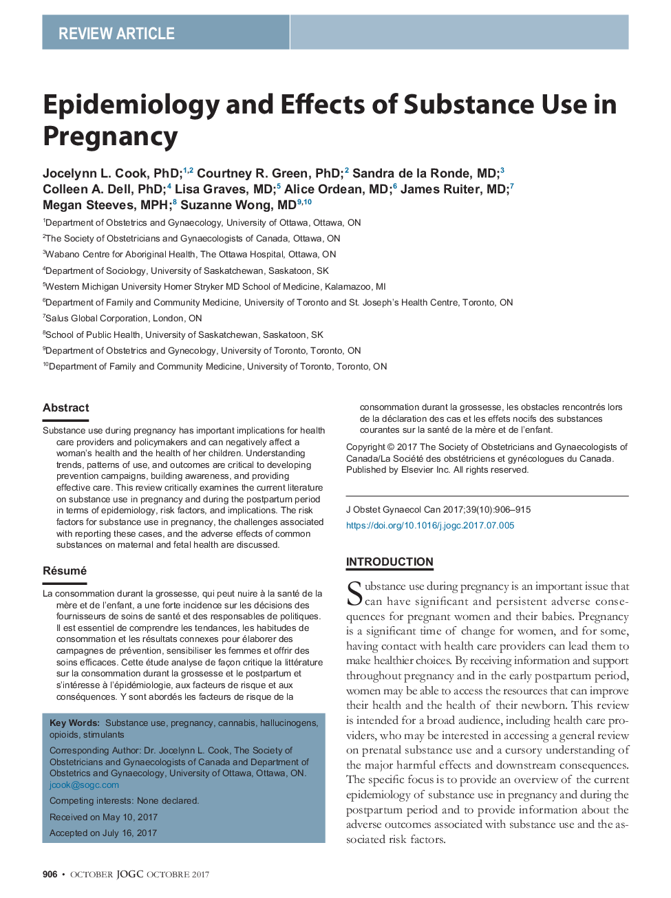 اپیدمیولوژی و اثرات مصرف مواد در حاملگی 