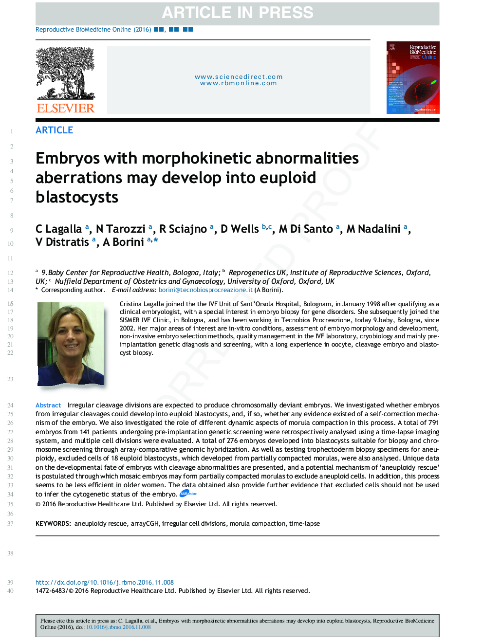 Embryos with morphokinetic abnormalities may develop into euploid blastocysts