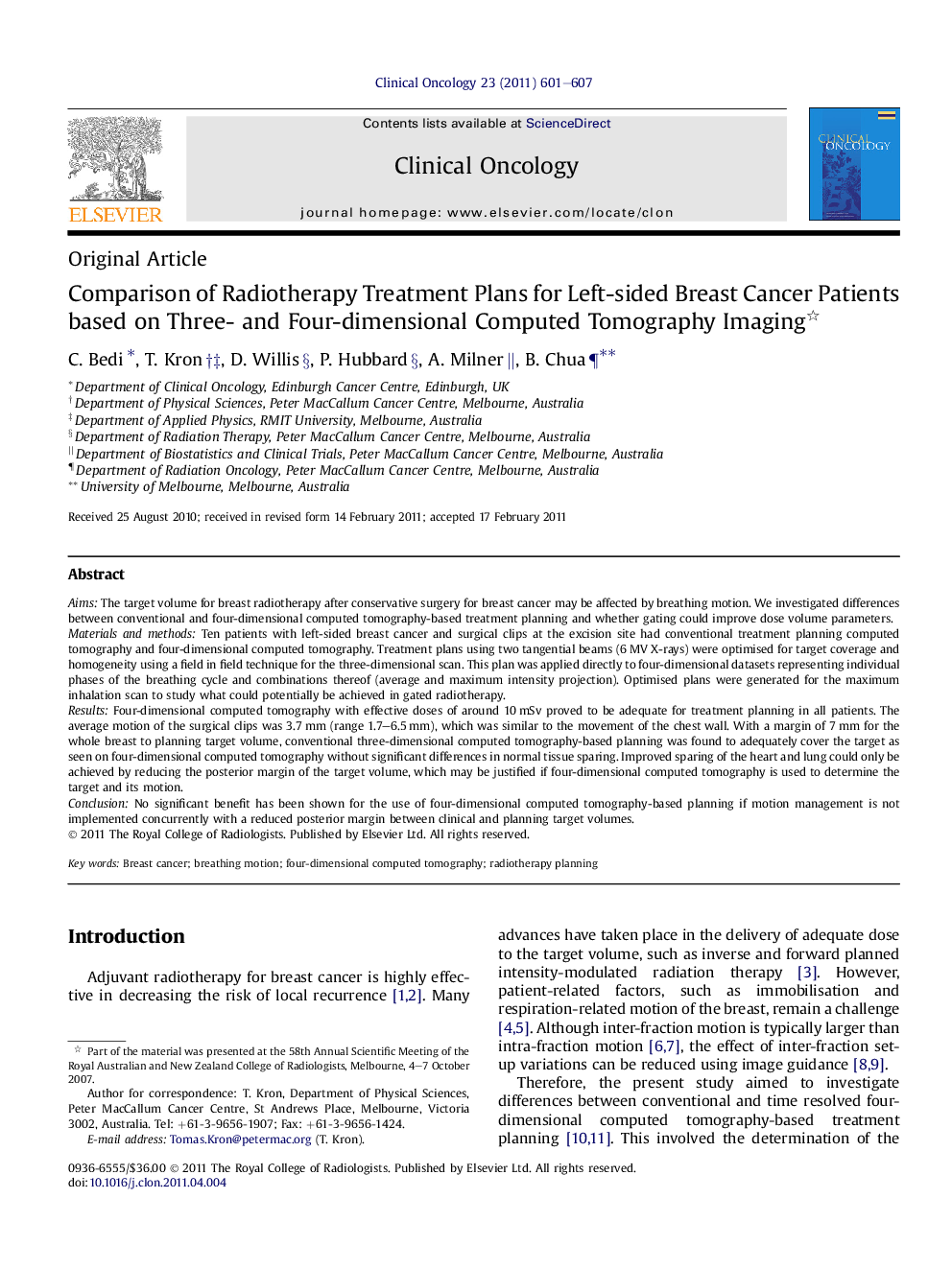 Comparison of Radiotherapy Treatment Plans for Left-sided Breast Cancer Patients based on Three- and Four-dimensional Computed Tomography Imaging