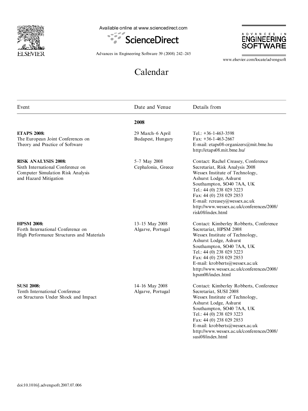 Calendar