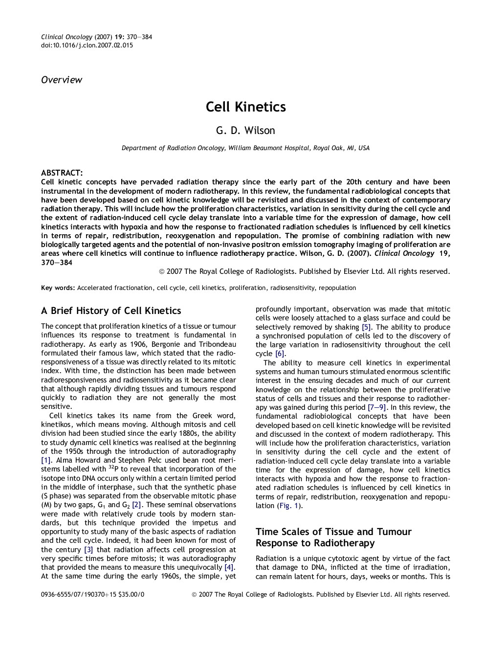 Cell Kinetics