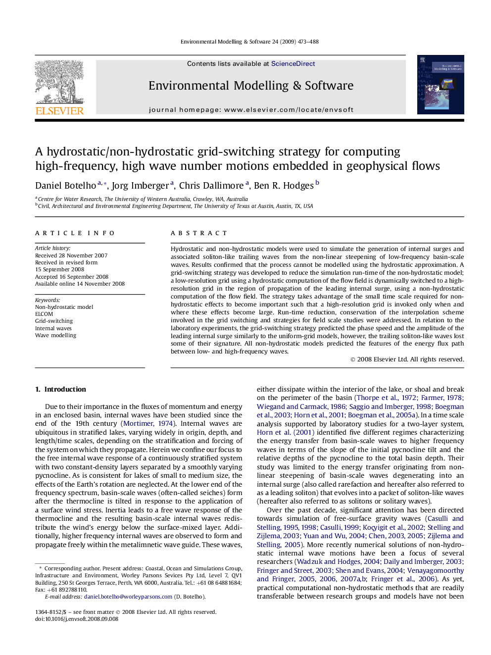 A hydrostatic/non-hydrostatic grid-switching strategy for computing high-frequency, high wave number motions embedded in geophysical flows