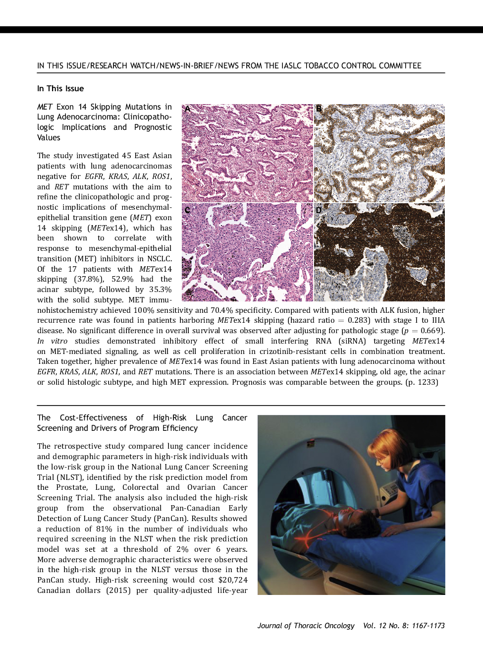 In This Issue/Research Watch/News-in-Brief/News from the IASLC Tobacco Control Committee