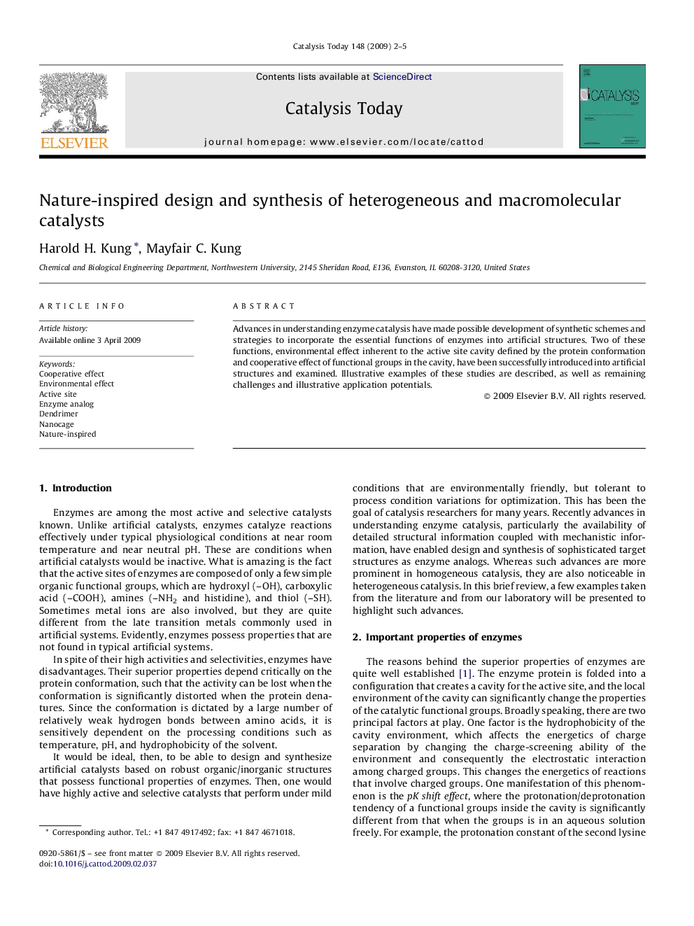 Nature-inspired design and synthesis of heterogeneous and macromolecular catalysts