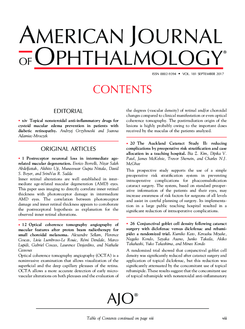 Table of Contents