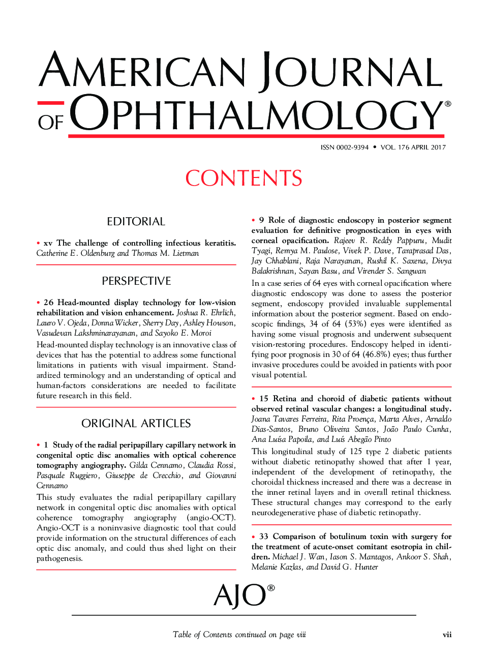 Table of Contents