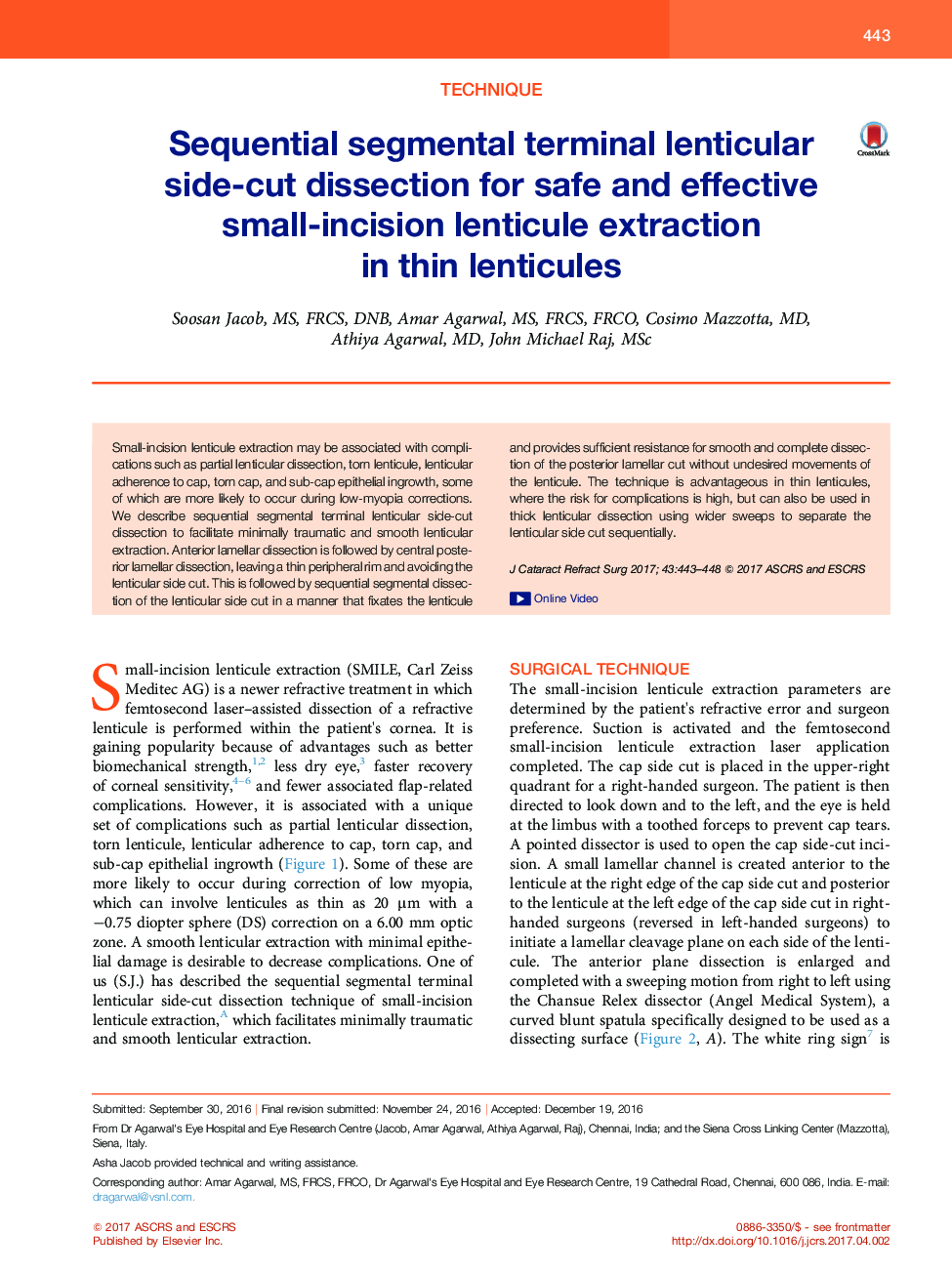 Sequential segmental terminal lenticular side-cut dissection for safe and effective small-incision lenticule extraction in thin lenticules