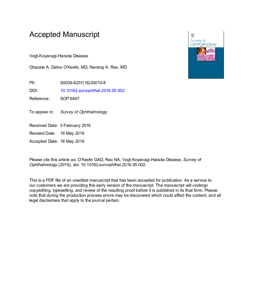 Vogt-Koyanagi-Harada disease