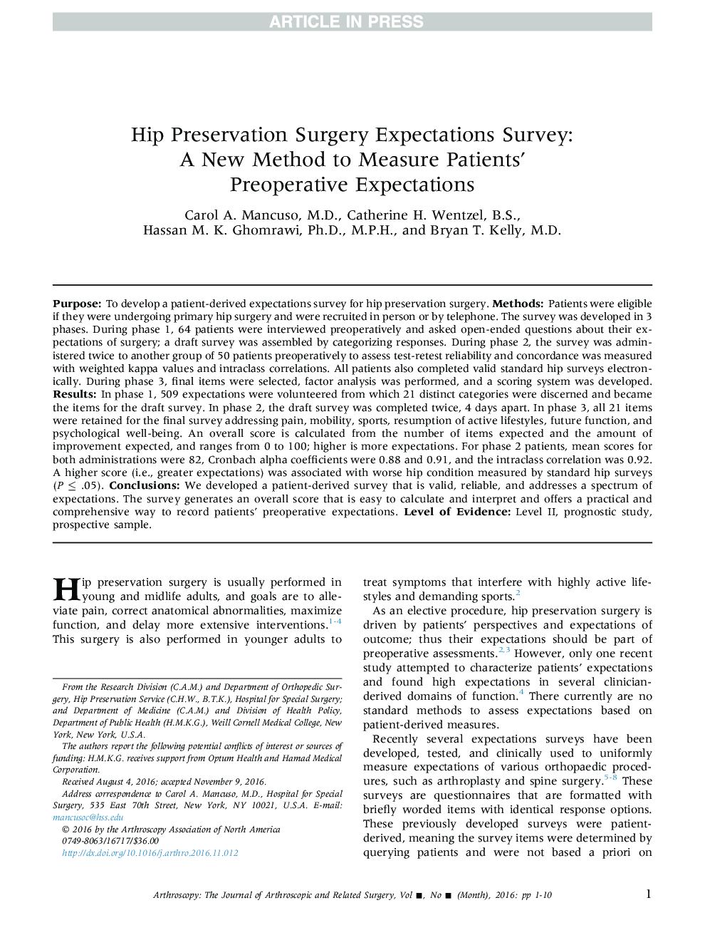 نظرسنجی انتظارات جراحی زیبایی جراحی: یک روش جدید برای سنجش انتظارات پیش از عمل جراحی بیماران 