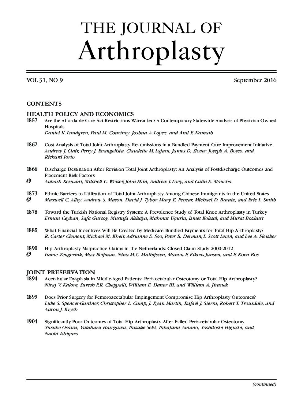 Table of Contents