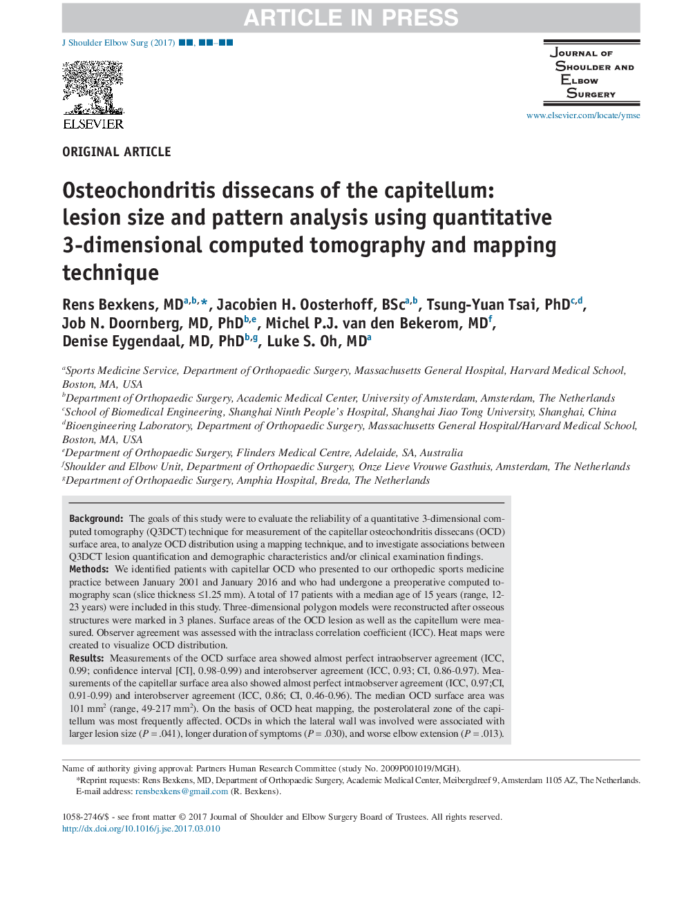 اختلالات استئوخونریت سرطان: اندازه ضایعه و تجزیه و تحلیل الگوی با استفاده از تکنیک سه بعدی کامپوزیتی و نقشه برداری 