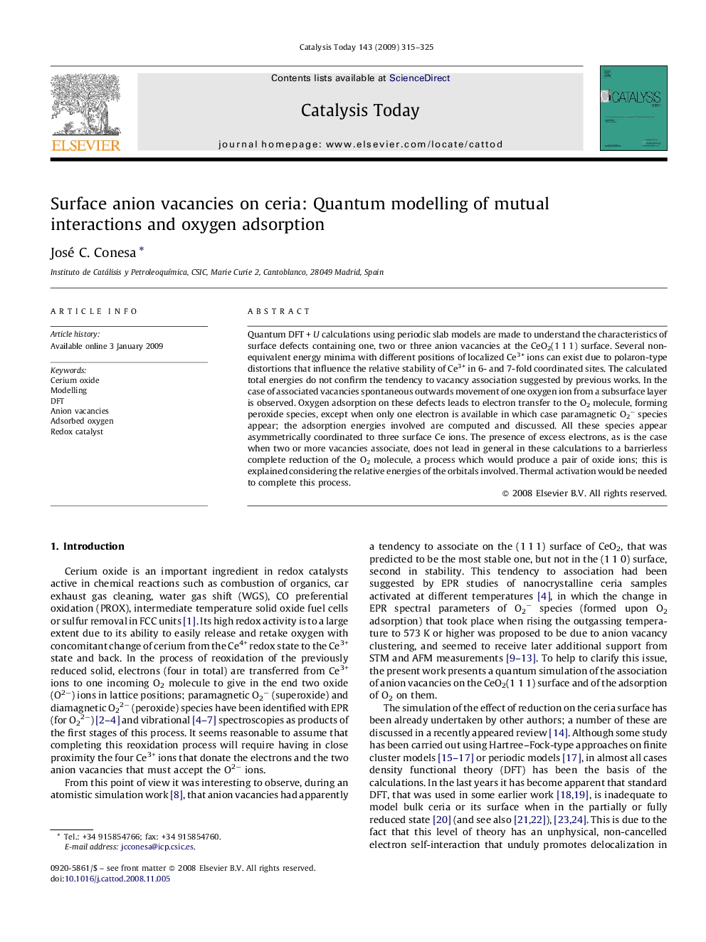 Surface anion vacancies on ceria: Quantum modelling of mutual interactions and oxygen adsorption