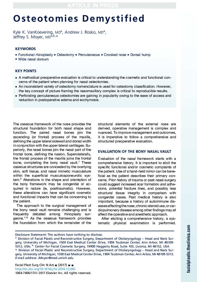 Osteotomies Demystified