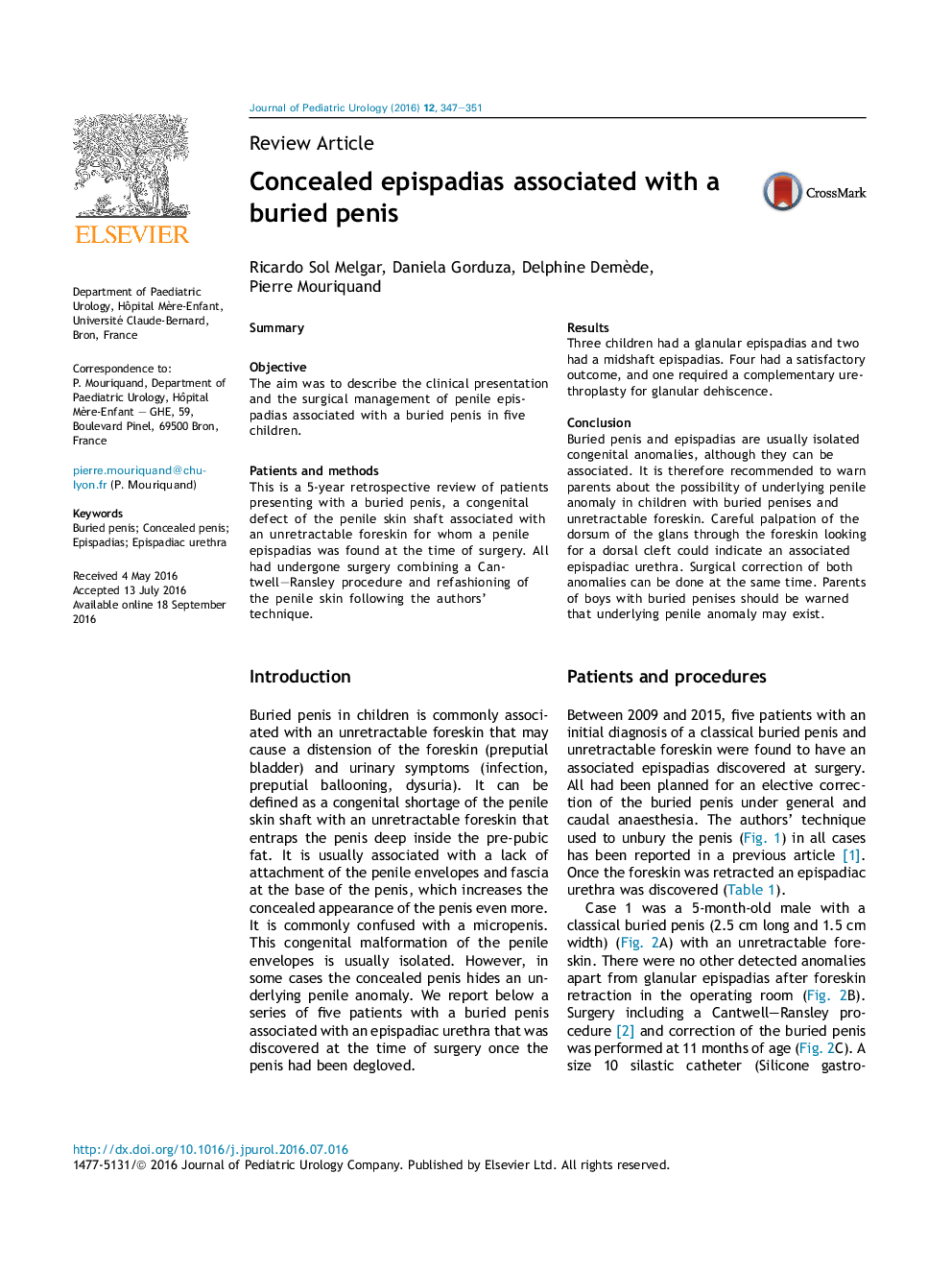 Review ArticleConcealed epispadias associated with a buried penis