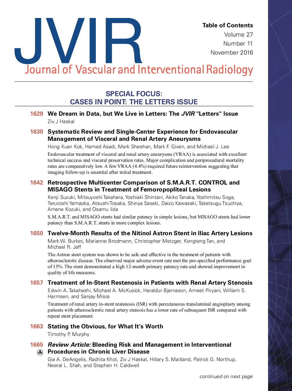 Table of Contents
