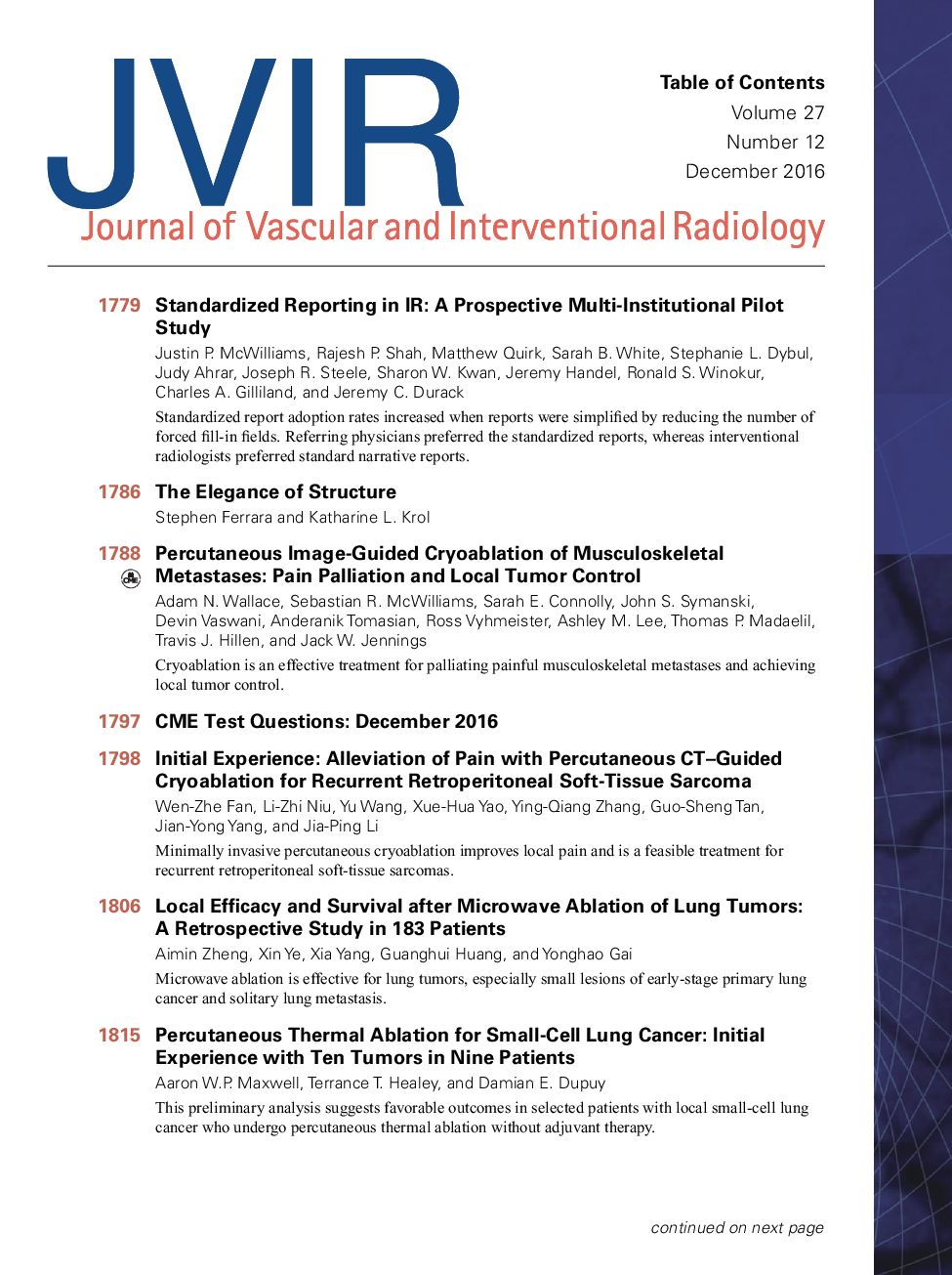 Table of Contents