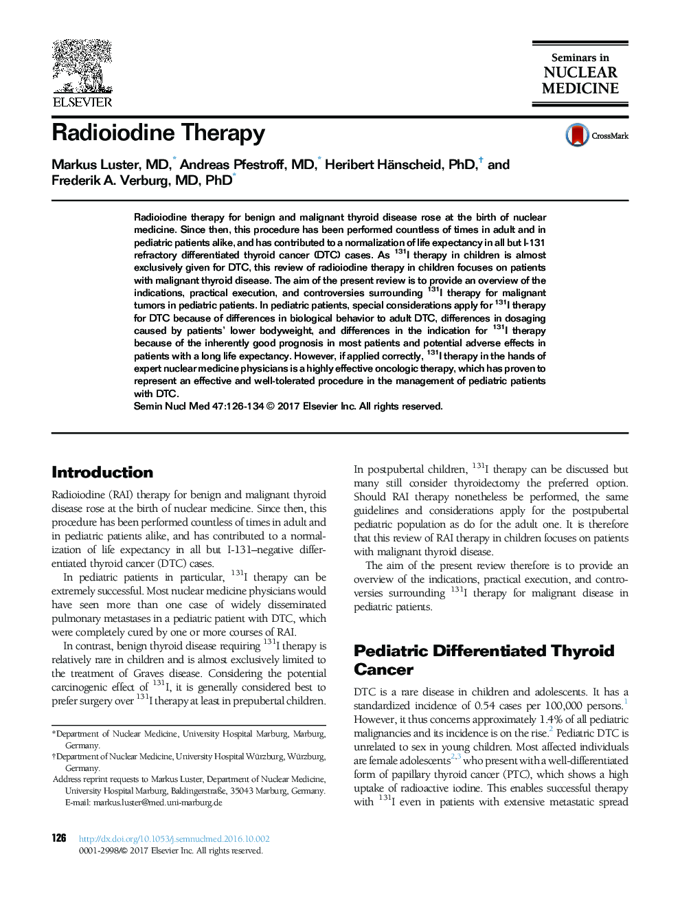 Radioiodine Therapy