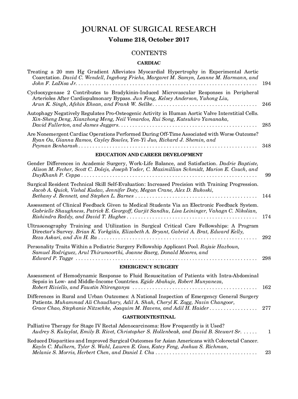 Table of Contents