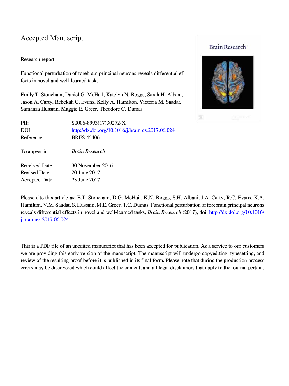 Functional perturbation of forebrain principal neurons reveals differential effects in novel and well-learned tasks