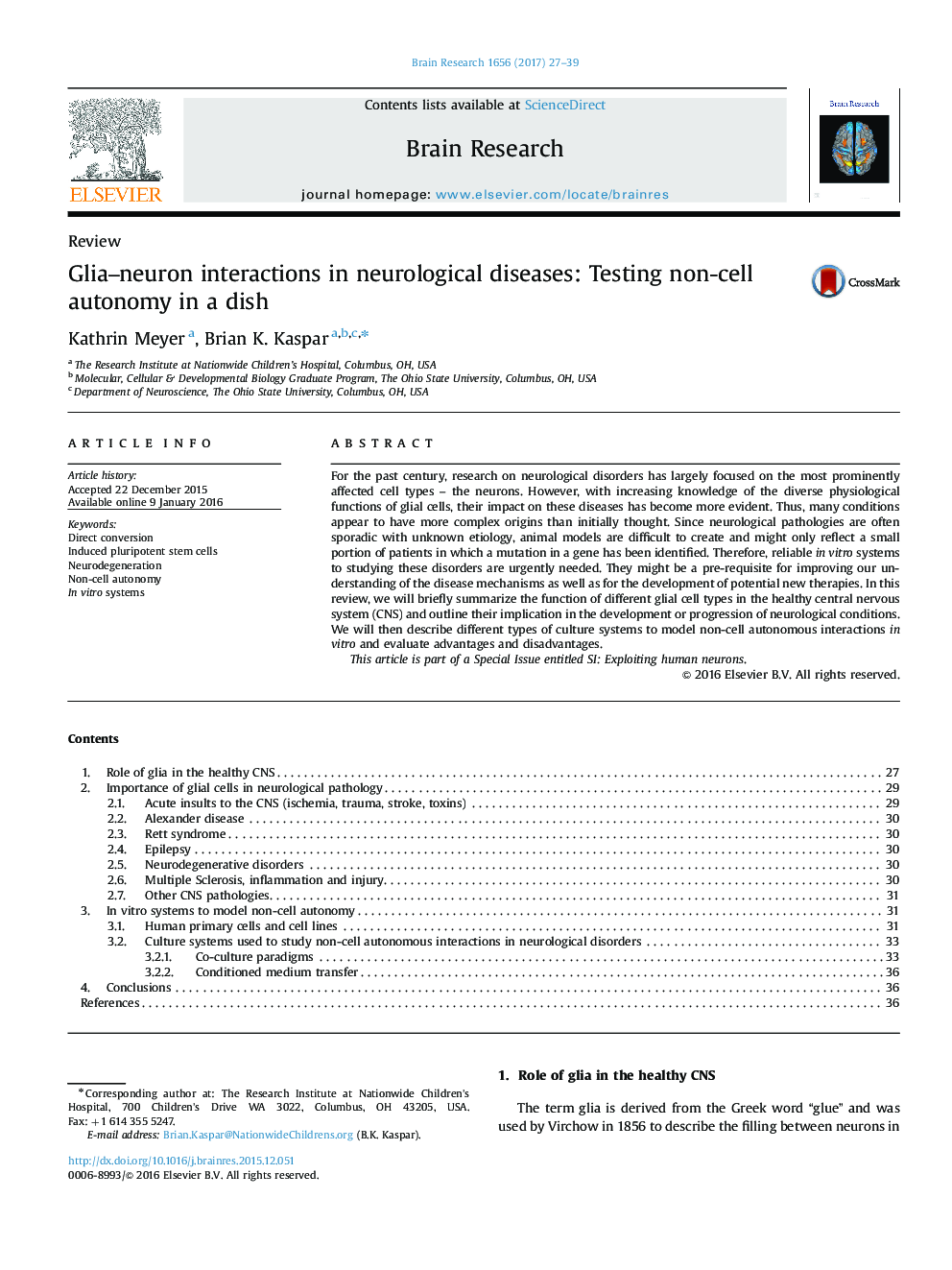 Glia-neuron interactions in neurological diseases: Testing non-cell autonomy in a dish