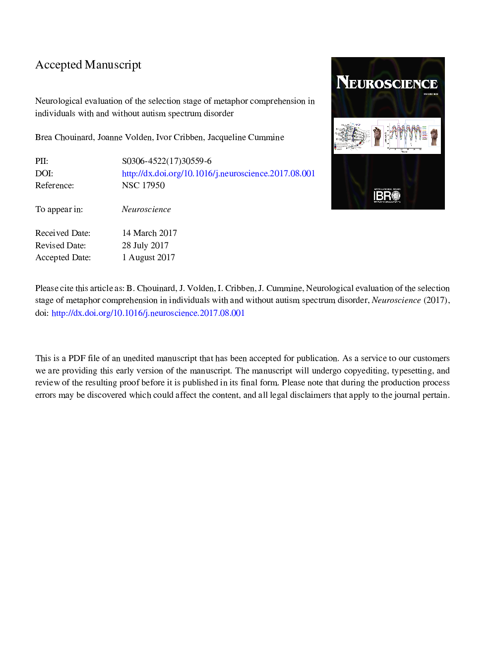 Neurological evaluation of the selection stage of metaphor comprehension in individuals with and without autism spectrum disorder