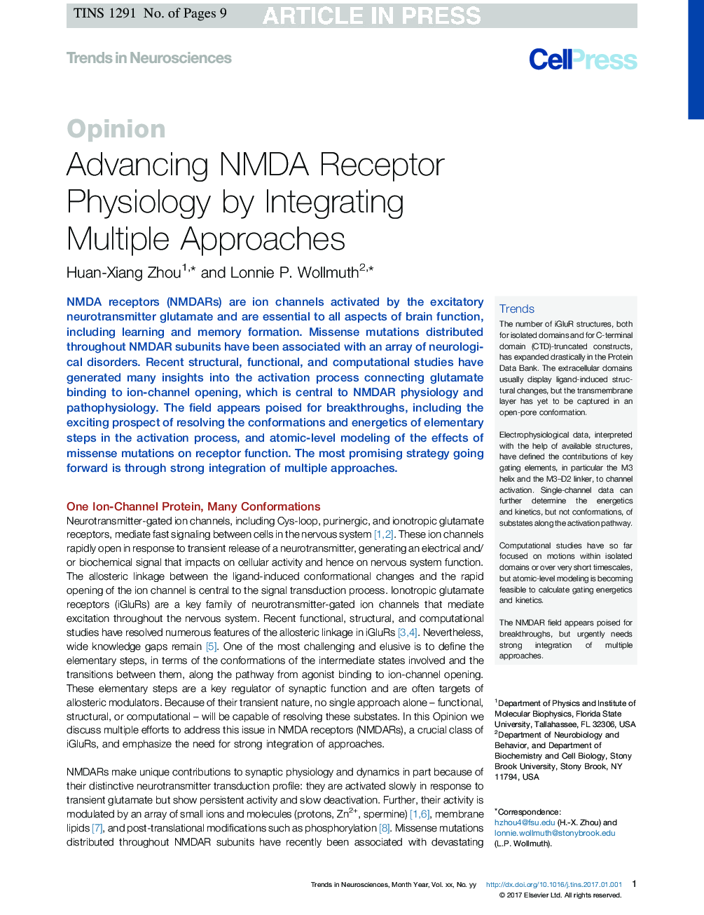 Advancing NMDA Receptor Physiology by Integrating Multiple Approaches