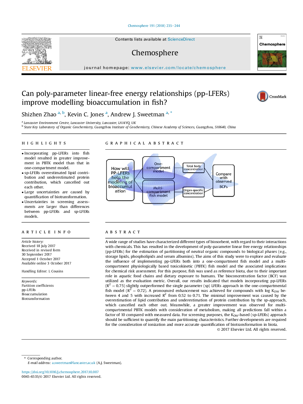 Can poly-parameter linear-free energy relationships (pp-LFERs) improve modelling bioaccumulation in fish?