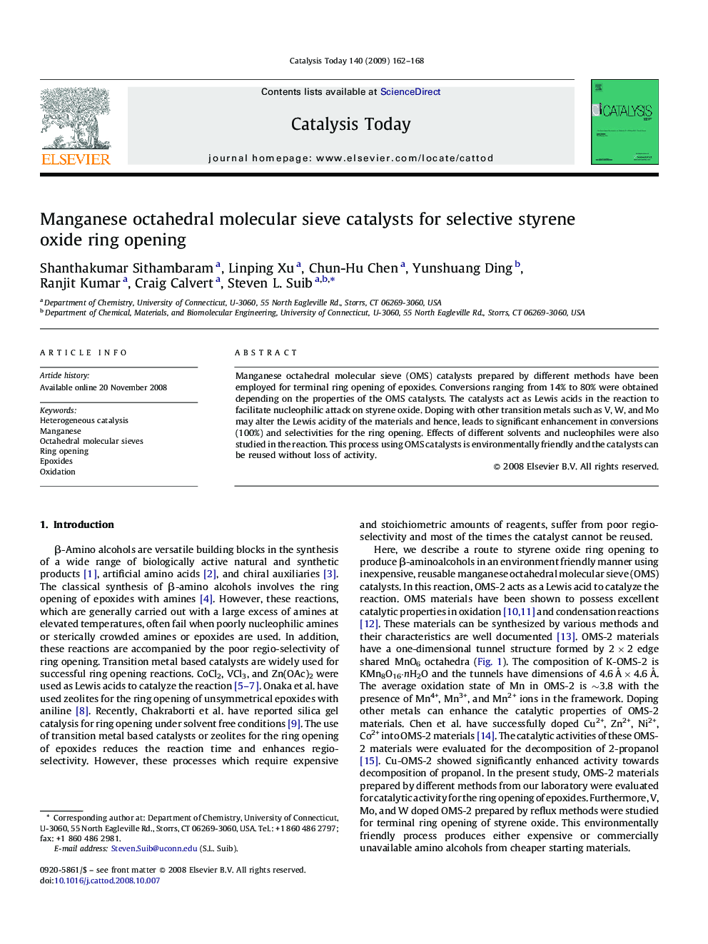 Manganese octahedral molecular sieve catalysts for selective styrene oxide ring opening