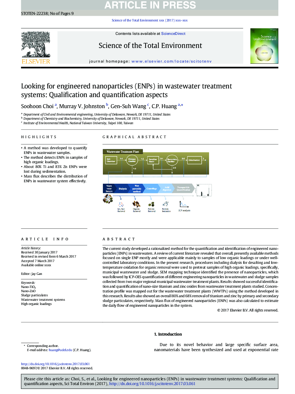 Looking for engineered nanoparticles (ENPs) in wastewater treatment systems: Qualification and quantification aspects