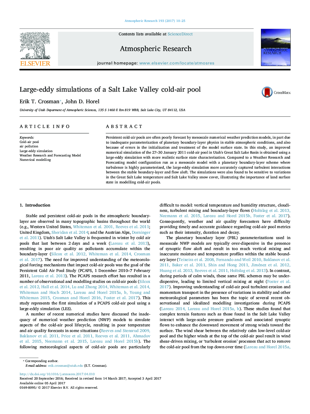 Large-eddy simulations of a Salt Lake Valley cold-air pool