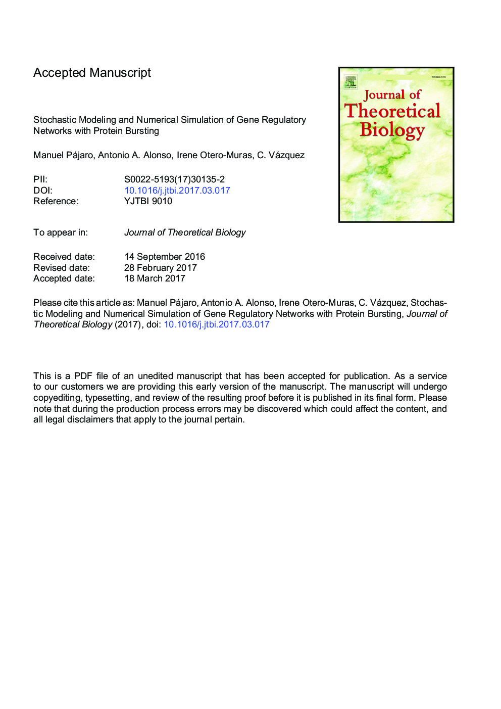 Stochastic modeling and numerical simulation of gene regulatory networks with protein bursting