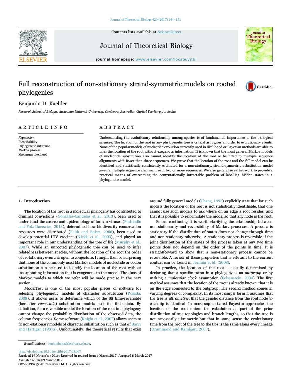 Full reconstruction of non-stationary strand-symmetric models on rooted phylogenies