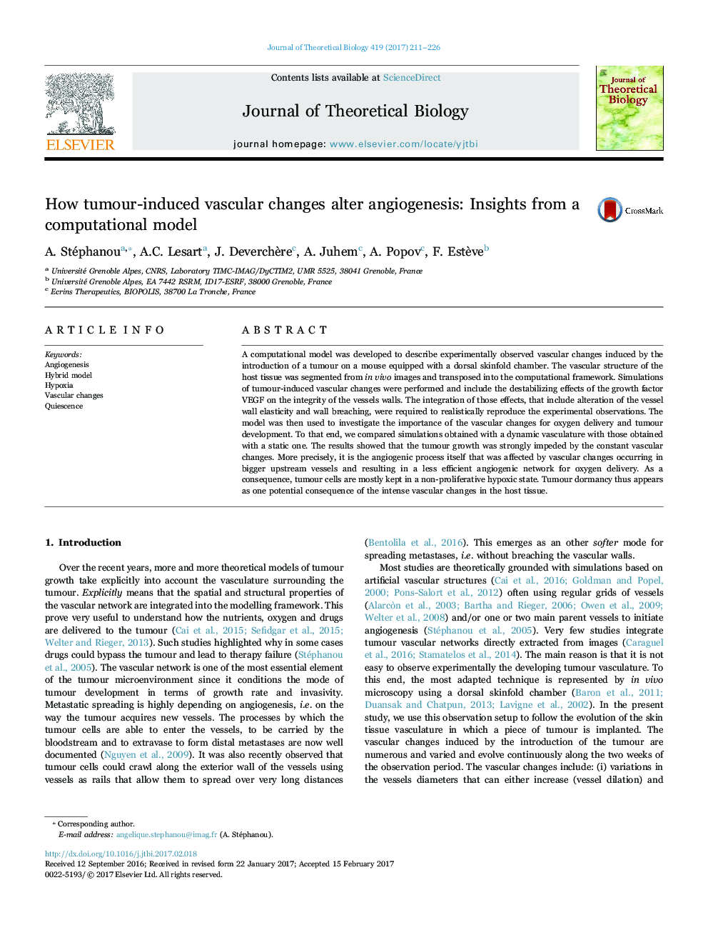 How tumour-induced vascular changes alter angiogenesis: Insights from a computational model