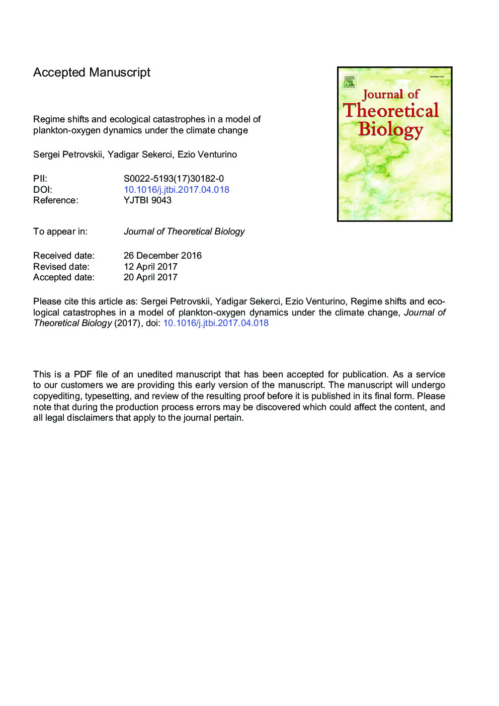 Regime shifts and ecological catastrophes in a model of plankton-oxygen dynamics under the climate change