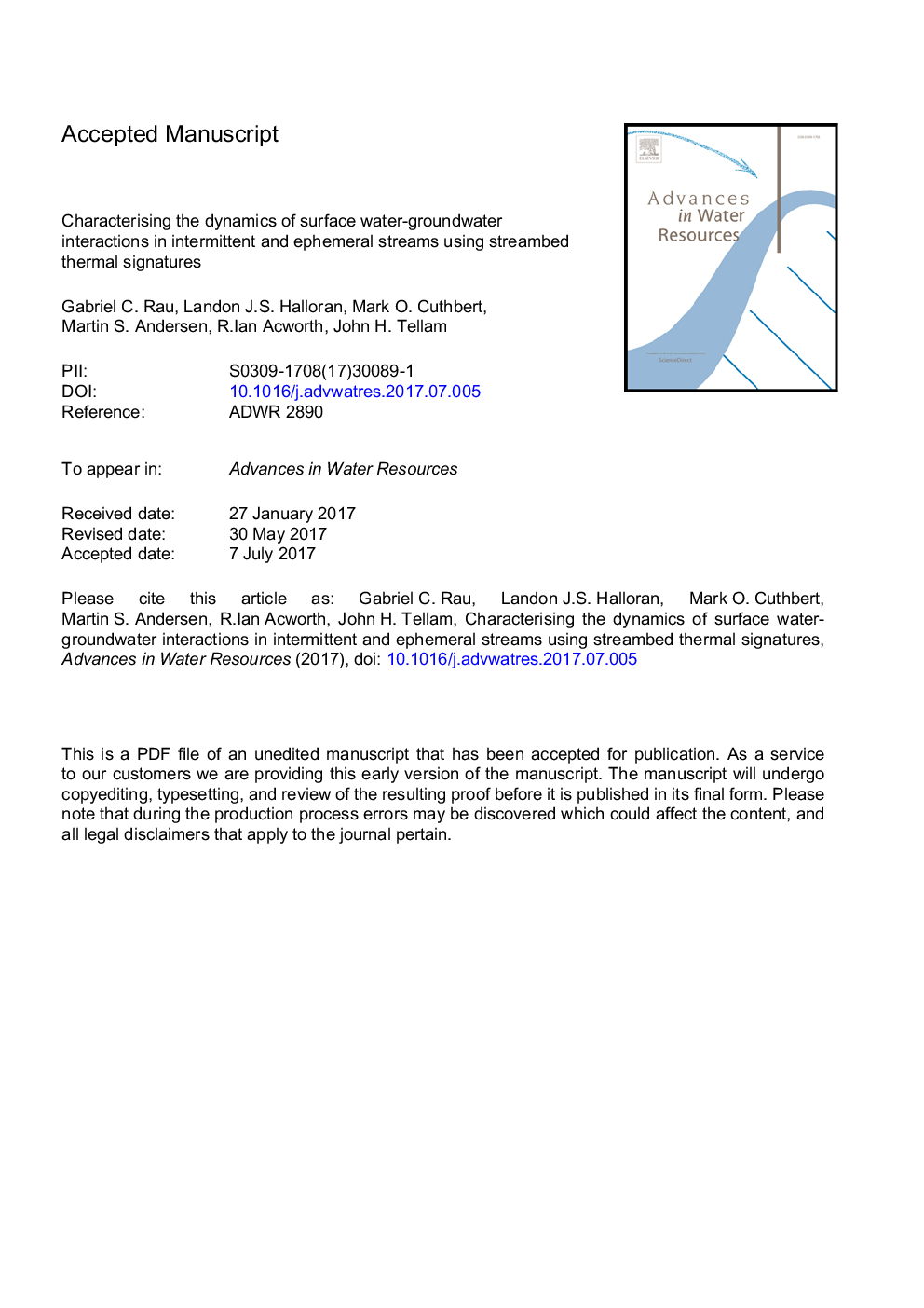 مشخصه پویایی تعاملات سطح آب-زیرزمین آب در جریان های متناوب و طولانی مدت با استفاده از امواج حرارتی جریان 
