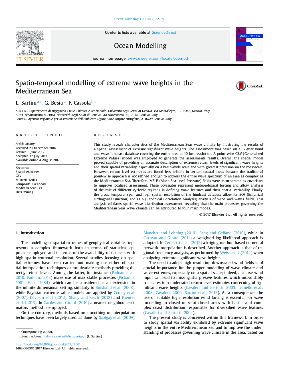 Spatio-temporal modelling of extreme wave heights in the Mediterranean Sea