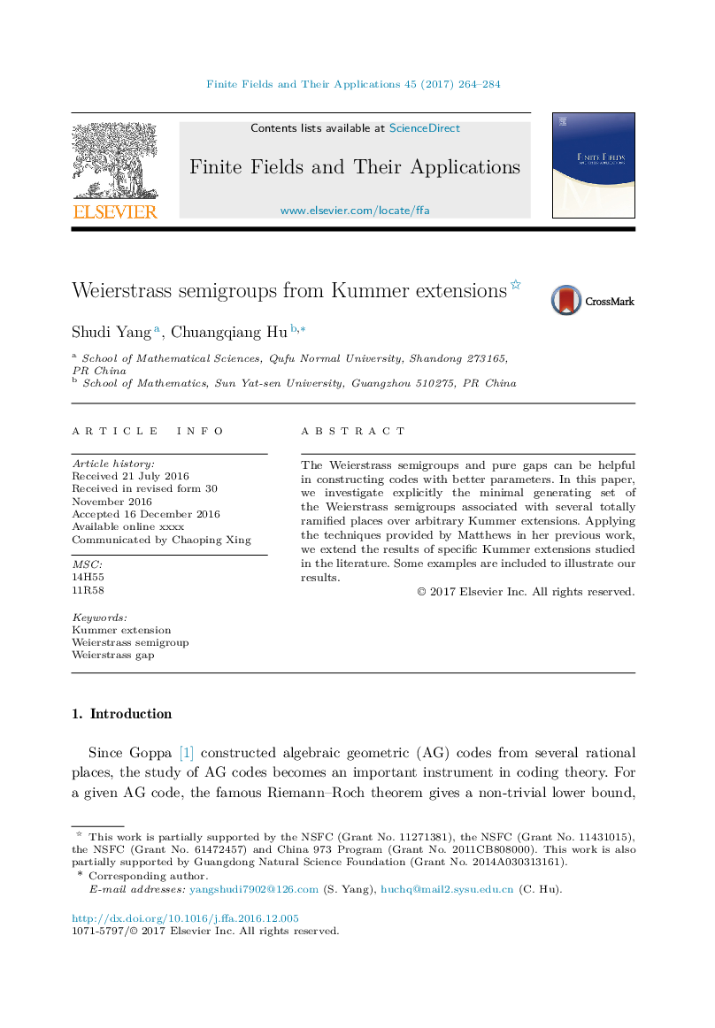 Weierstrass semigroups from Kummer extensions