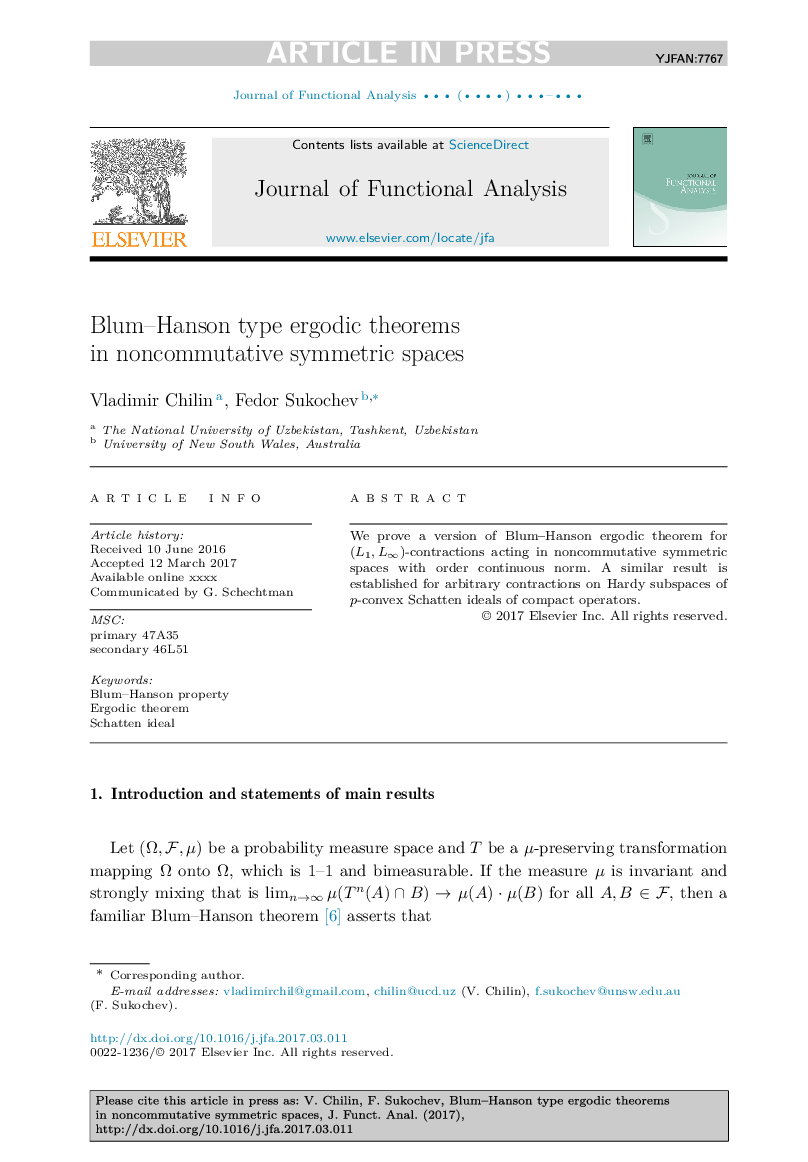 Blum-Hanson type ergodic theorems in noncommutative symmetric spaces