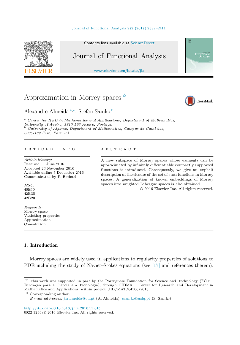 Approximation in Morrey spaces