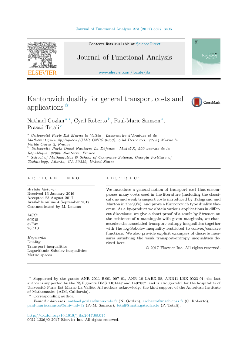 Kantorovich duality for general transport costs and applications