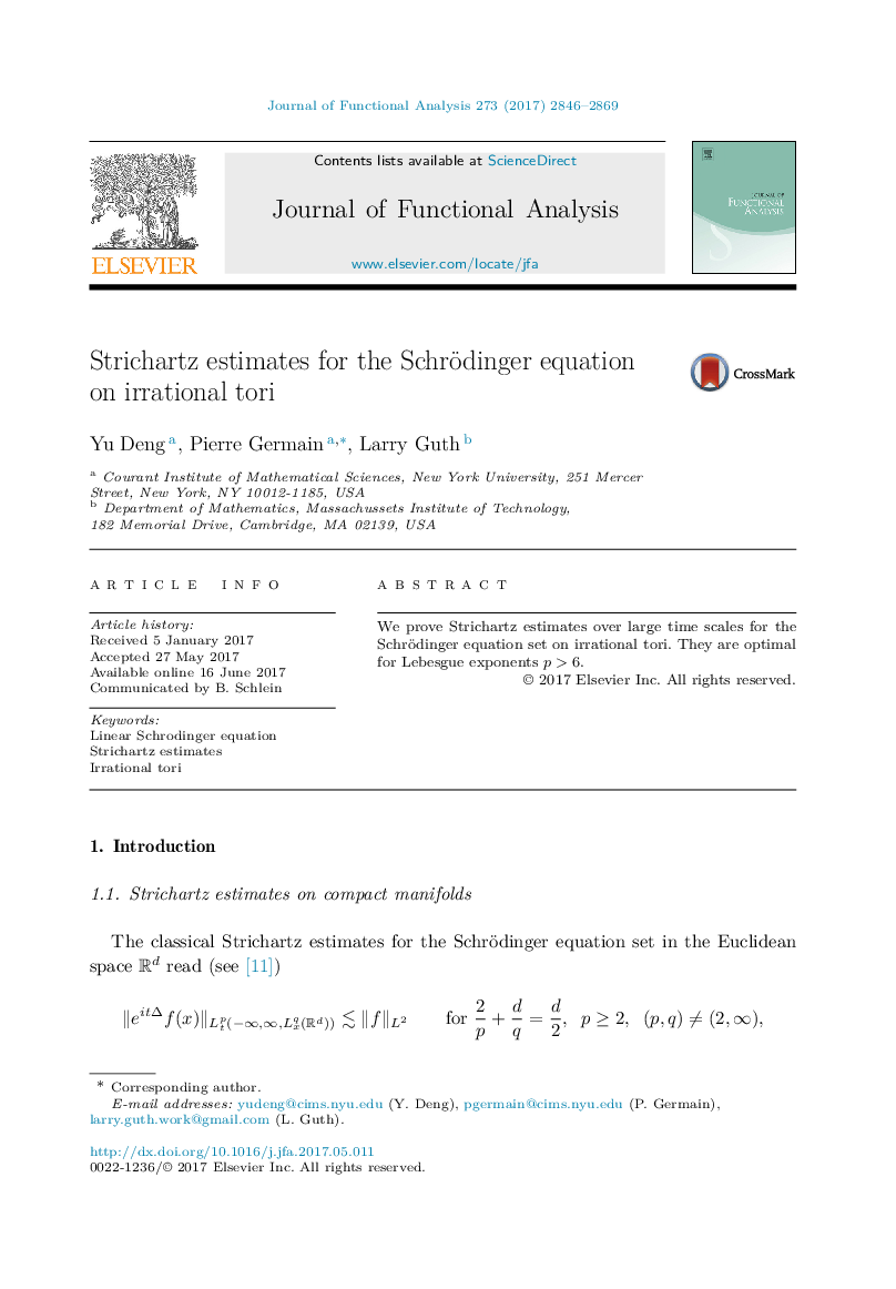 Strichartz estimates for the Schrödinger equation on irrational tori