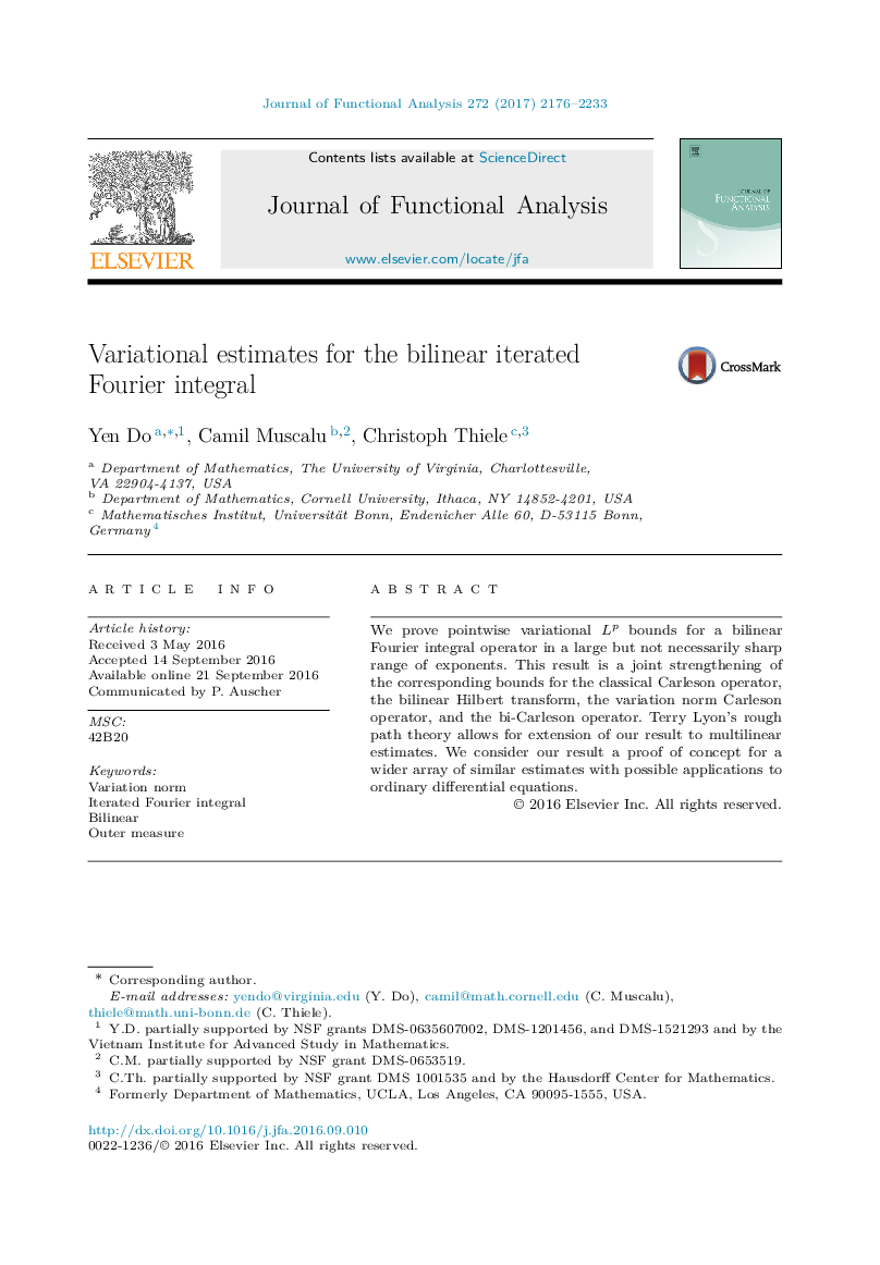 Variational estimates for the bilinear iterated Fourier integral