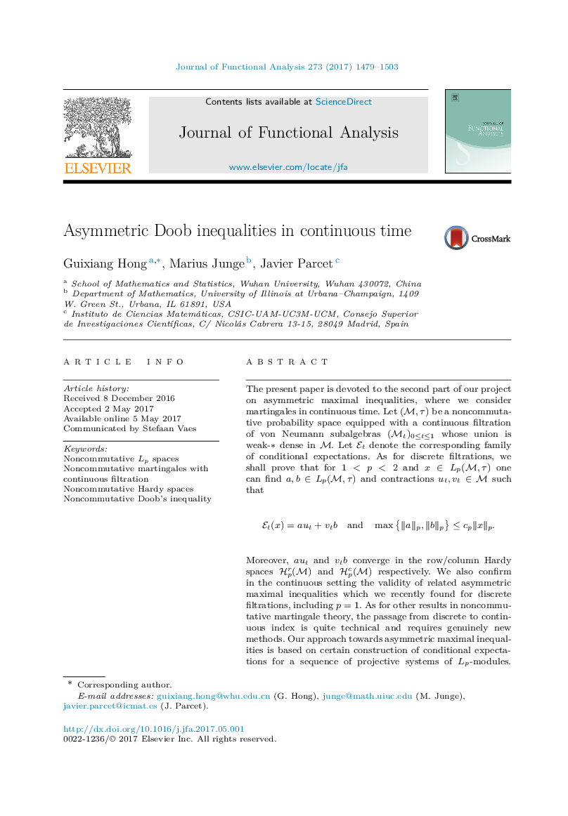 Asymmetric Doob inequalities in continuous time