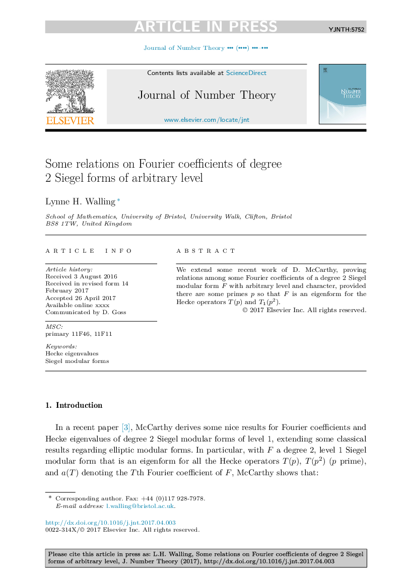 Some relations on Fourier coefficients of degree 2 Siegel forms of arbitrary level