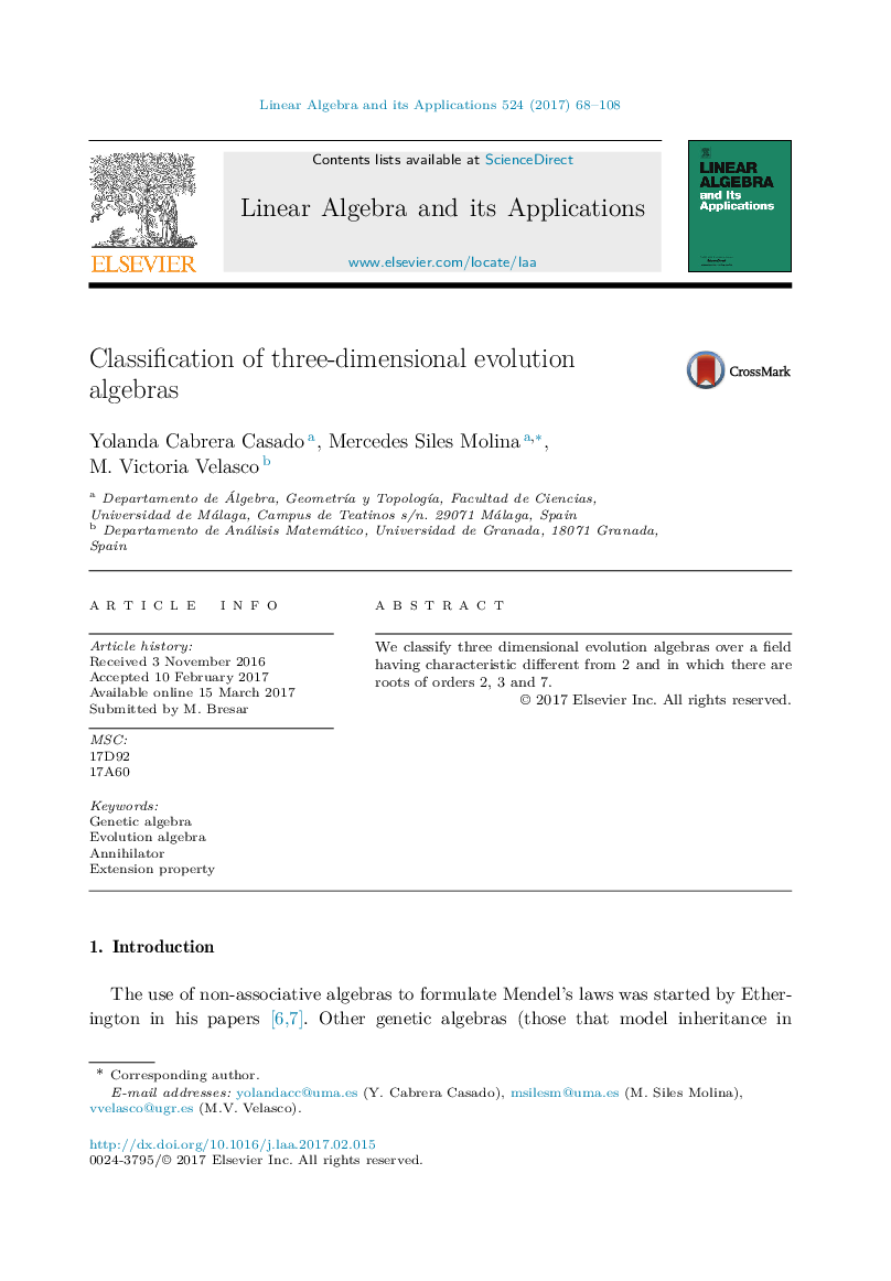 Classification of three-dimensional evolution algebras