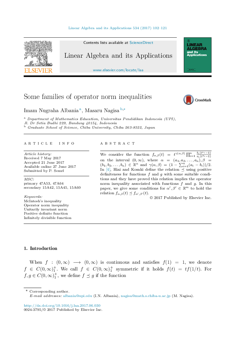 Some families of operator norm inequalities