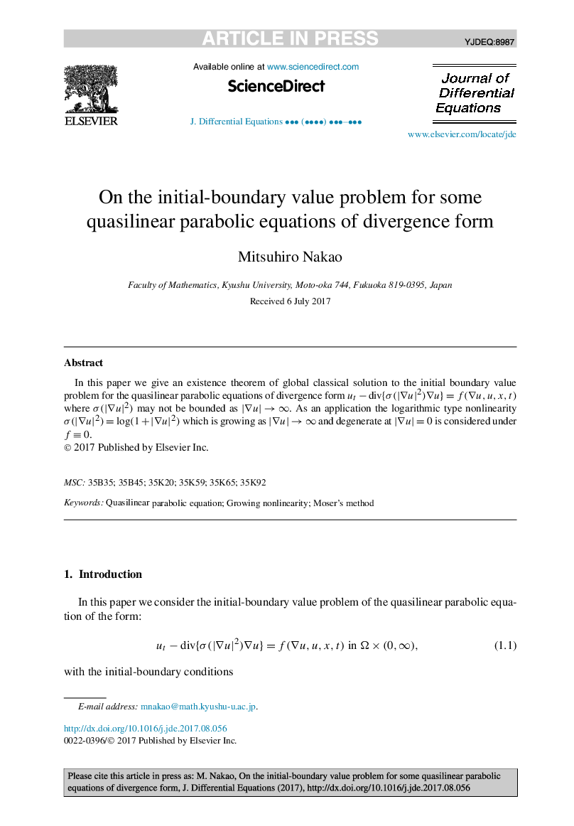 On the initial-boundary value problem for some quasilinear parabolic equations of divergence form