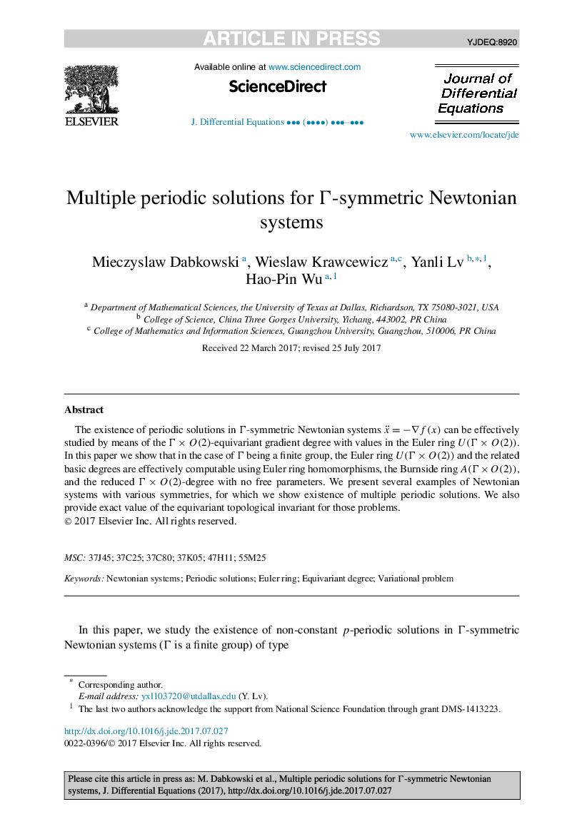 Multiple periodic solutions for Î-symmetric Newtonian systems