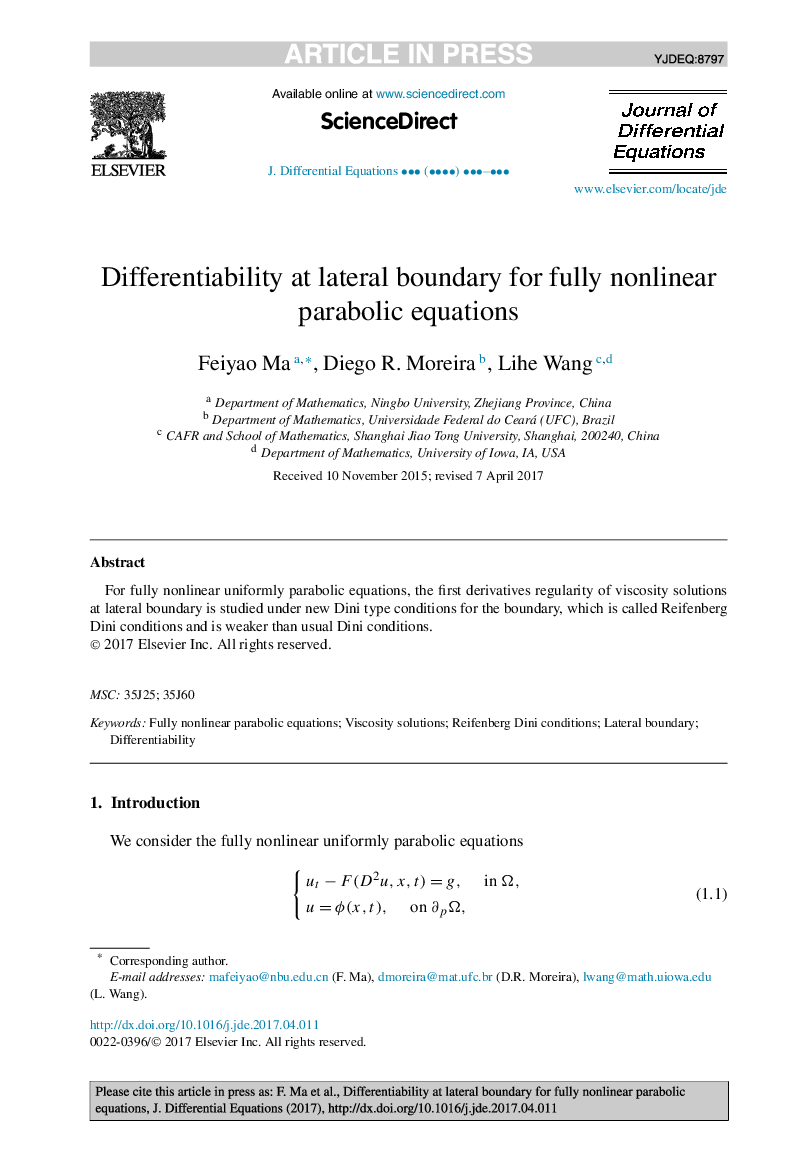 Differentiability at lateral boundary for fully nonlinear parabolic equations